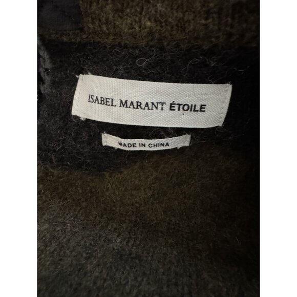 Isabel Marant Etoile Camo Alpaca Blend Open Back Tie Sweater Womens size 34 XS - Picture 4 of 7